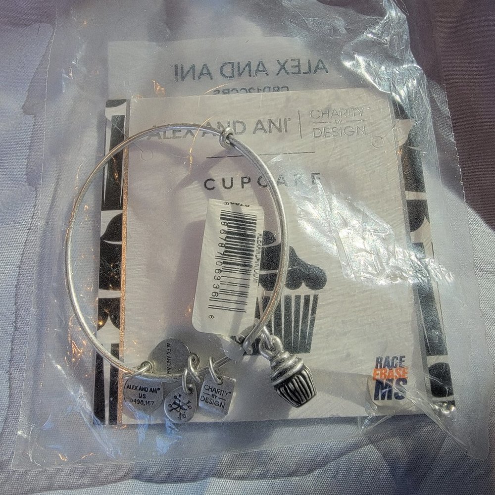 Alex and Ani silver ice cream bracelet